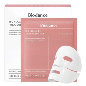 Biodance Bio-Collagen Real Deep Mask – Hydrating Overnight Hydrogel Mask for Pore Tightening, Firming & Brightening