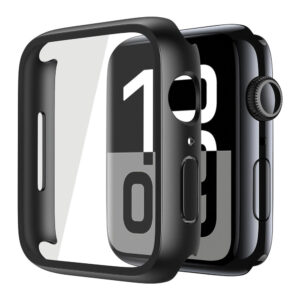 Misxi 2-Pack Tempered Glass Case & Hard PC Screen Protector for Apple Watch Series 10 46 mm – Ultra-Thin Lightweight Scratch-Resistant Protective Cover