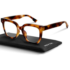 MIYYA Oversized Blue Light Blocking Glasses for Women & Men – Fashion Computer Screen Glasses, UV400 Anti-Blue Light Eyeglasses, Non-Prescription Chunky Frame
